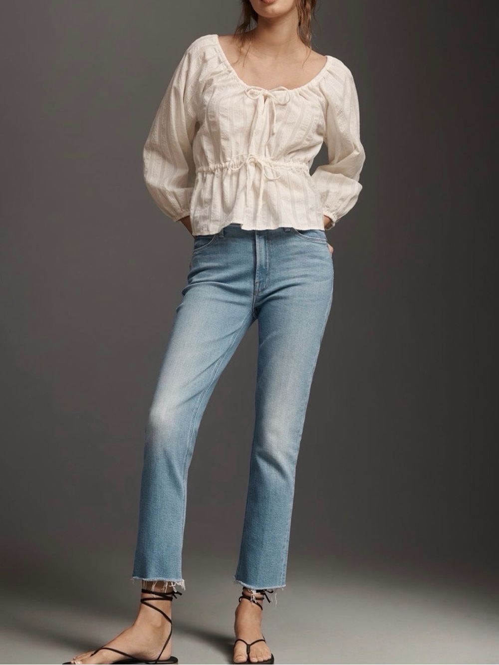 NWT!! MOTHER - Dazzler Ankle Straight Jeans ( Size 28)